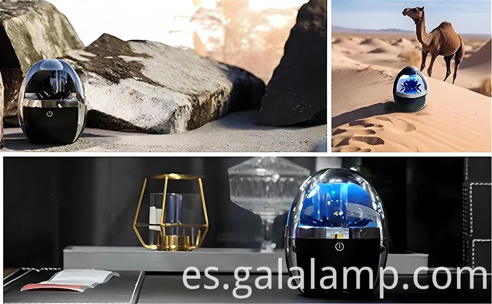 Altavoz dinámico de fluido magnético: iluminado por lámpara de fluido magnético